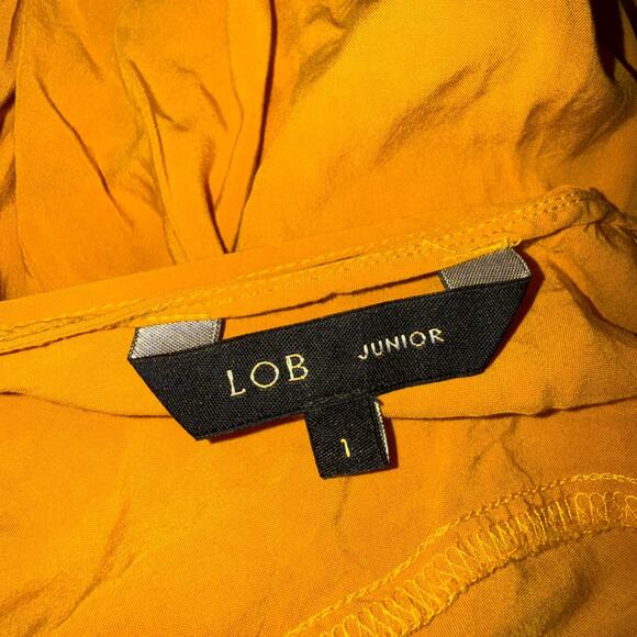 Yellow Crop Top with Flared Sleeves - Picture 7 of 8